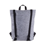 Sac à dos en feutre RPET avec poche intérieure pour ordinateur 15,6'' couleur gris sixième vue