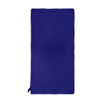 Serviette absorbante en microfibre RPET avec élastique assorti couleur bleu première vue