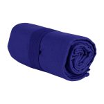 Serviette absorbante en microfibre RPET avec élastique assorti couleur bleu deuxième vue