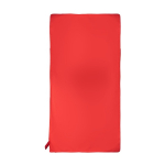Serviette absorbante en microfibre RPET avec élastique assorti couleur rouge première vue