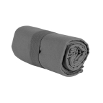 Serviette absorbante en microfibre RPET avec élastique assorti couleur gris première vue