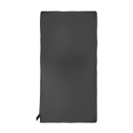 Serviette absorbante en microfibre RPET avec élastique assorti couleur gris deuxième vue