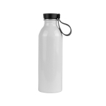 Bouteille pour sublimation en aluminium recyclé avec anse 550ml couleur blanc deuxième vue