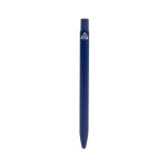 Stylo en aluminium recyclé avec finition mate unicolore et encre bleue couleur bleu marine sixième vue
