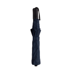 Parapluie en pongé, manche en caoutchouc et ouverture automatique Ø90 couleur bleu marine troisième vue
