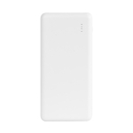 Batterie externe en ABS recyclé avec une capacité de 8 000 mAh couleur blanc cinquième vue