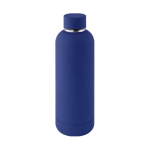 Gourde à double paroi en acier inox avec finition en caoutchouc 500ml couleur bleu roi