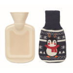 Bouillotte avec housse de Noël, capacité 250ml couleur bleu marine deuxième vue