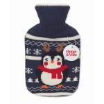 Bouillotte avec housse de Noël, capacité 250ml couleur bleu marine vue principale