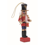 Casse-noisette en bois de Noël, modèle classique, petite taille couleur rouge