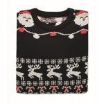 Pull de Noël avec 10 lumières LED, taille L/XL couleur noir quatrième vue
