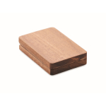 Câble de charge avec 3 connecteurs dans une boîte personnalisable couleur bois deuxième vue