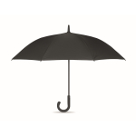 Parapluie anti-vent en pongé avec intérieur à carreaux, Ø58cm couleur noir troisième vue