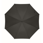 Parapluie anti-vent en pongé avec intérieur à carreaux, Ø58cm couleur noir