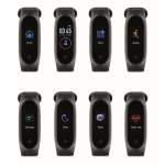 Montre de sport personnalisée avec écran LCD tactile couleur noir deuxième vue