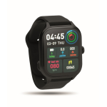 Montre connectée avec écran tactile LCD compatible iOS et Android couleur noir