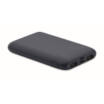 Batterie externe rectangulaire en ABS recyclé, 5.000 mAh couleur bleu marine