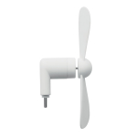 Ventilateur portable pour téléphone via port USB-C couleur blanc