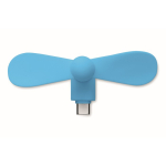 Ventilateur portable pour téléphone via port USB-C troisième vue