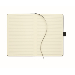 Carnet en PU à couverture rigide et poche pour téléphone, format A5 couleur gris foncé quatrième vue