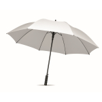 Parapluie anti-vent en pongee RPET avec ouverture automatique, Ø116cm couleur blanc troisième vue