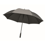 Parapluie anti-vent en pongee RPET avec ouverture automatique, Ø116cm couleur gris troisième vue