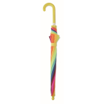 Parapluie enfant avec 8 panneaux aux couleurs de l'arc-en-ciel, Ø46cm couleur multicolore deuxième vue