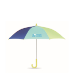 Parapluie enfant avec 8 panneaux aux couleurs de l'arc-en-ciel, Ø46cm couleur multicolore vue avec zone d'impression