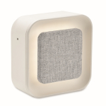 Réveil carré en ABS avec lumière d'ambiance réglable couleur blanc deuxième vue