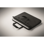 Sacoche classique ordinateur portable 15 pouces, polyester recyclé couleur noir quatrième vue photographique