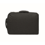 Sac à dos RPET avec effet marbré et porte-trolley 15 couleur noir troisième vue