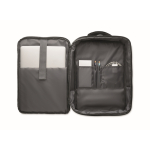 Sac à dos RPET avec effet marbré et porte-trolley 15 couleur noir huitième vue