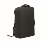 Sac à dos RPET avec effet marbré et porte-trolley 15 couleur noir dixième vue
