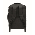 Sac à dos RPET avec effet marbré et porte-trolley 15 couleur noir