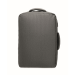 Sac à dos RPET avec effet marbré et porte-trolley 15 couleur gris foncé dixième vue