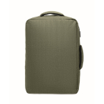 Sac à dos RPET avec effet marbré et porte-trolley 15 couleur vert militaire dixième vue
