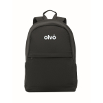 Sac à dos pour ordinateur portable en matériaux recyclés, 15 pouces couleur noir vue principale