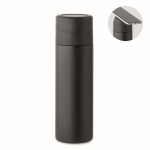 Gourde acier inoxydable, couvercle antidérapant pour téléphone, 420ml couleur noir