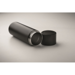 Gourde acier inoxydable, couvercle antidérapant pour téléphone, 420ml couleur noir cinquième vue photographique