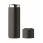 Gourde acier inoxydable, couvercle antidérapant pour téléphone, 420ml couleur noir huitième vue