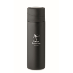 Gourde acier inoxydable, couvercle antidérapant pour téléphone, 420ml couleur noir deuxième vue principale