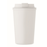 Gobelet à double paroi en maïs, capacité 350ml couleur blanc quatrième vue
