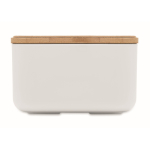Boîte à déjeuner en maïs avec couvercle en bambou, 1L couleur blanc septième vue