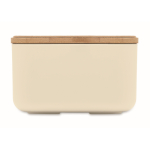 Boîte à déjeuner en maïs avec couvercle en bambou, 1L couleur beige troisième vue