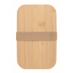 Boîte à déjeuner en maïs avec couvercle en bambou, 1L couleur beige huitième vue