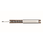 Ouvre-bouteille bambou, 2 décapsuleurs, tire-bouchon, coupe-capsule couleur bois sixième vue