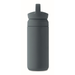 Gourde isotherme en acier inoxydable, anti-fuite, avec poignée, 320ml couleur noir mat sixième vue