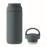 Gourde isotherme en acier inoxydable, anti-fuite, avec poignée, 320ml couleur noir mat huitième vue
