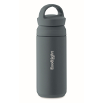 Gourde isotherme en acier inoxydable, anti-fuite, avec poignée, 320ml couleur noir mat vue principale