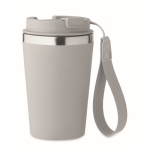 Gobelet isotherme en acier inoxydable avec sangle de transport, 350ml couleur gris